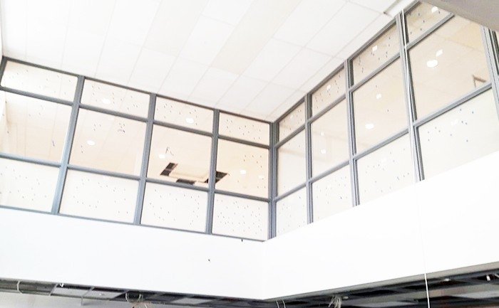 Fire rated glass in screens