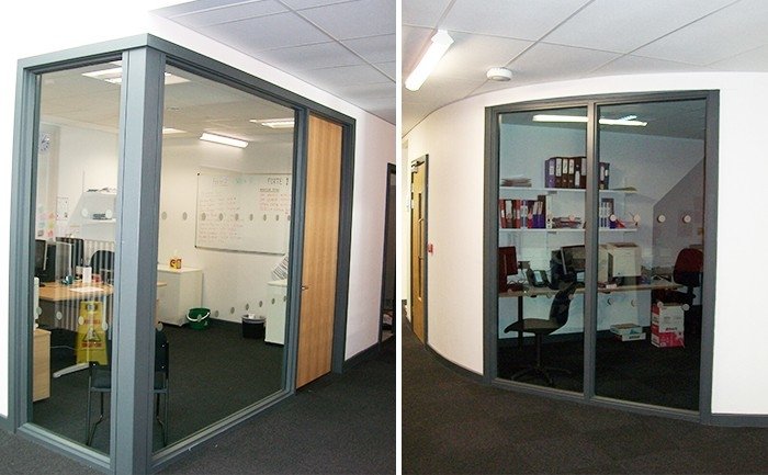 Fire rated glass in screens